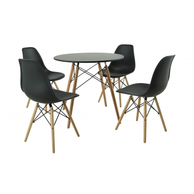 Set masa DA151BK,80x75 cm/...